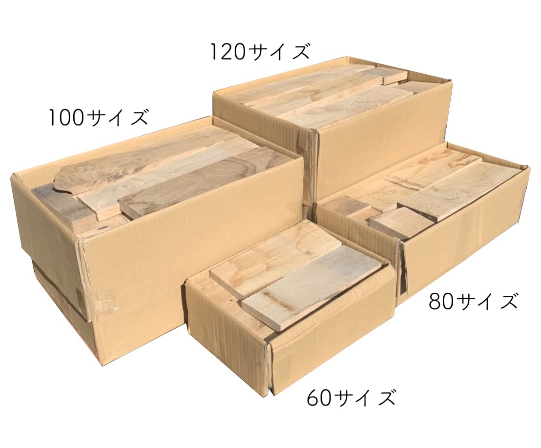 Amazon.co.jp: 広葉樹の薪 60サイズ(3.5kg) 長さ10センチ〜40センチ